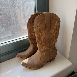 Brown Western Cowboy Boots